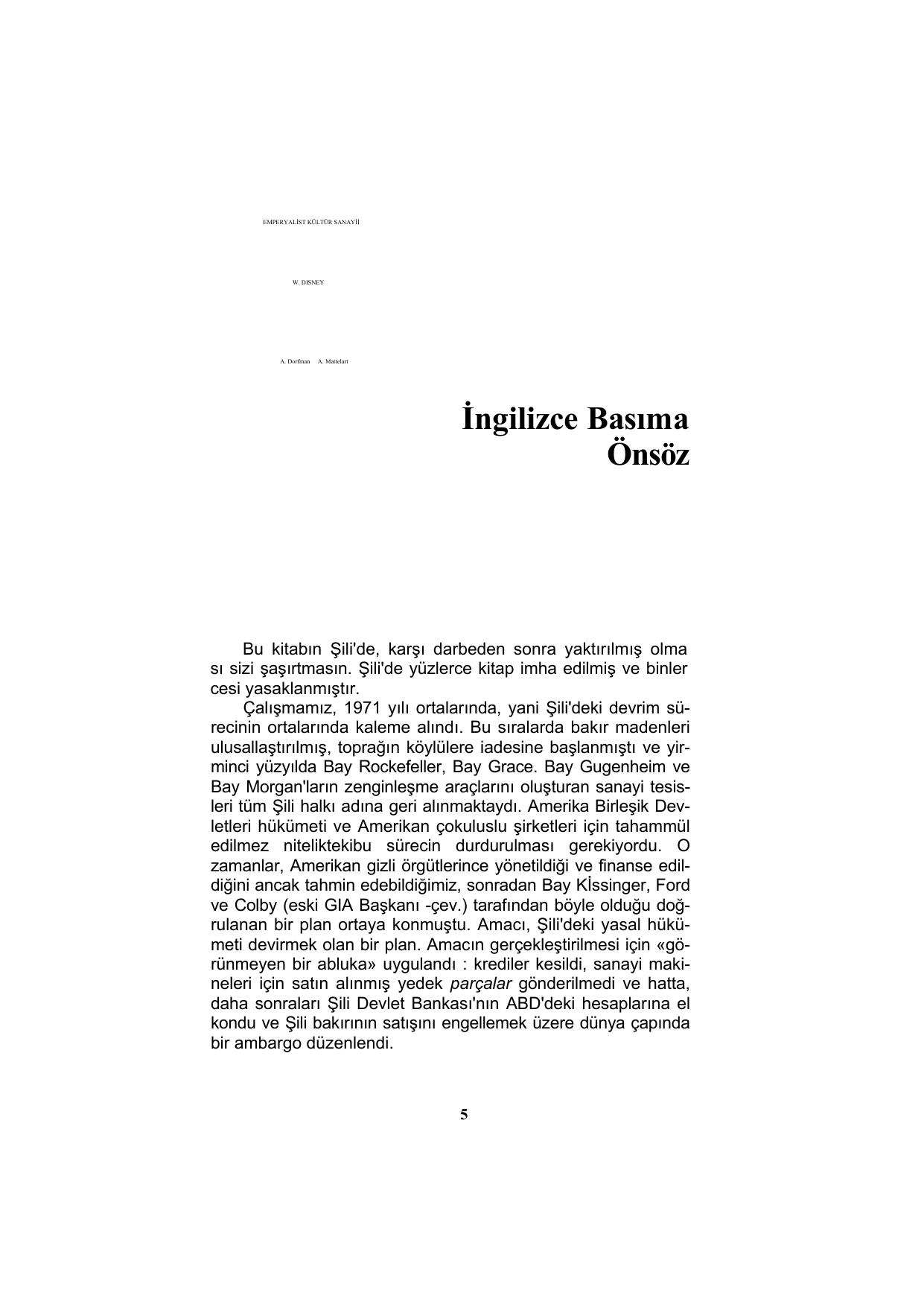 Arici Dorfman , Armand Mattelart