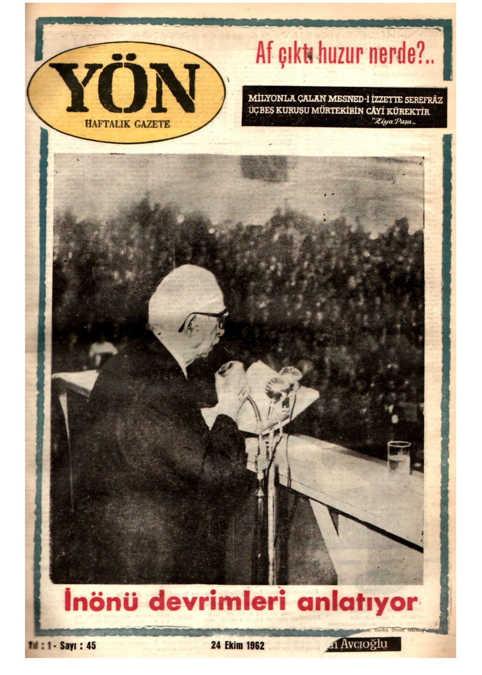 Yön Dergisi - C-1 - Yıl:1 Sayı:45