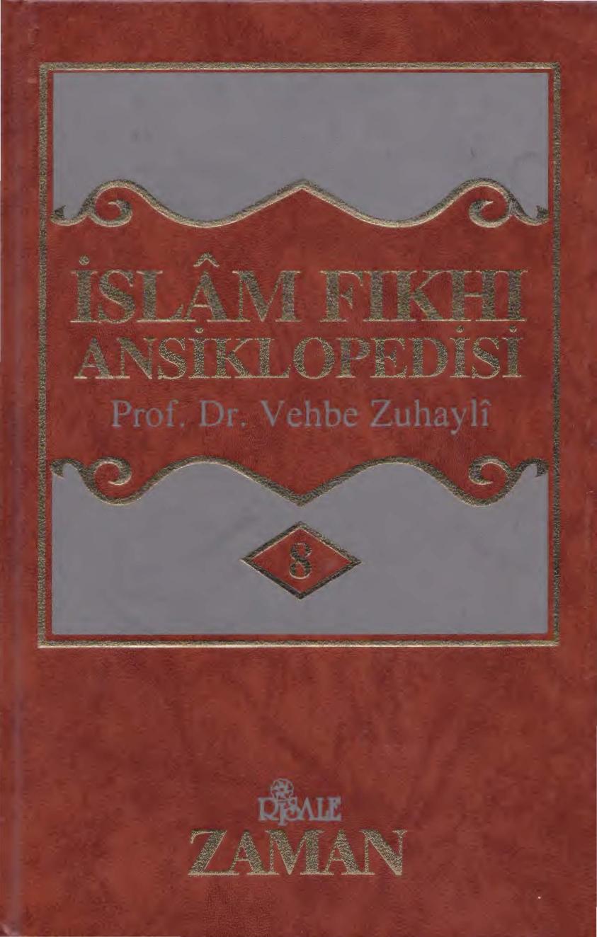 İslâm Fıkhı Ansiklopedisi Cilt 08