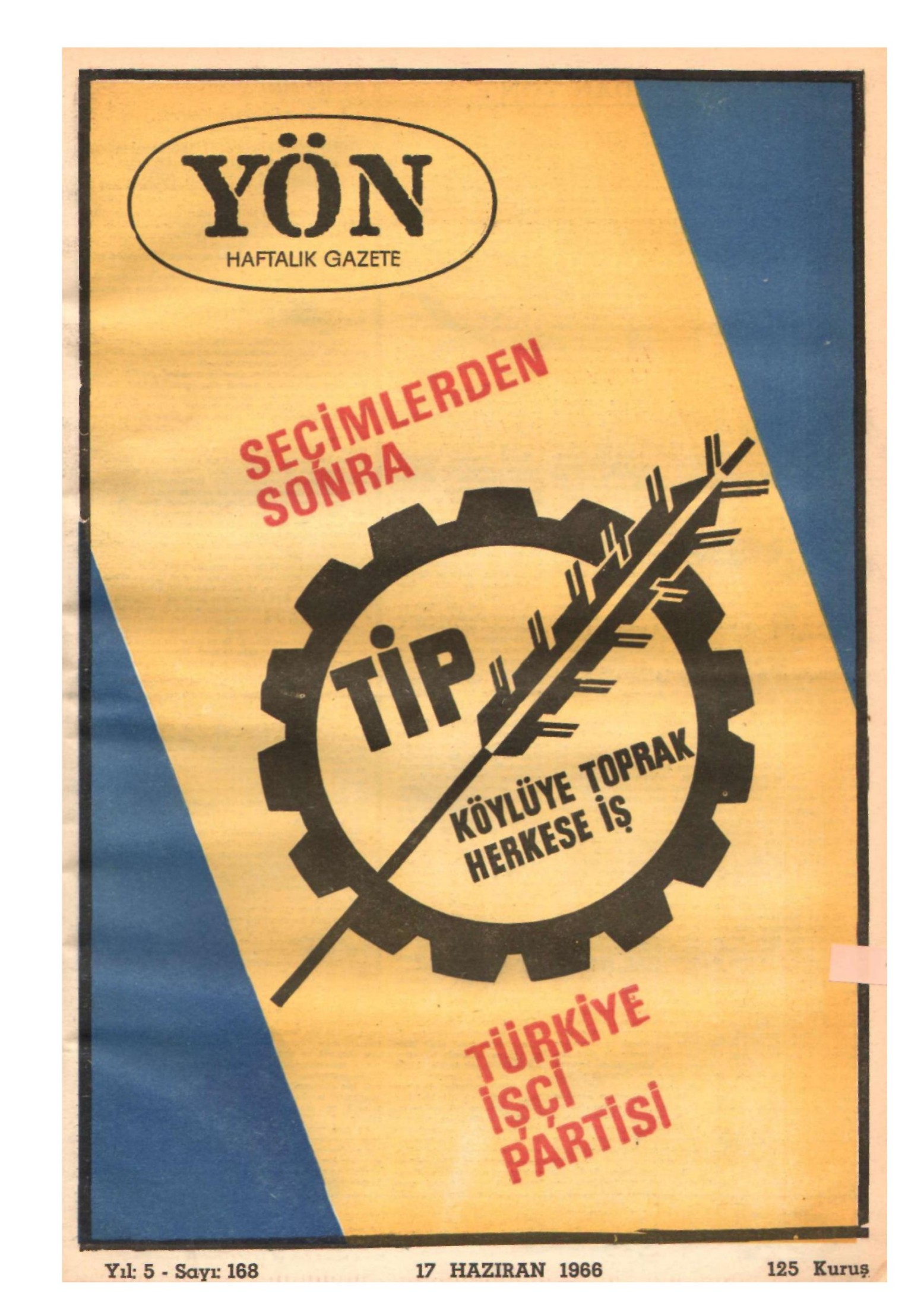 Yön Dergisi - C-5 - Yıl:5 Sayı:168