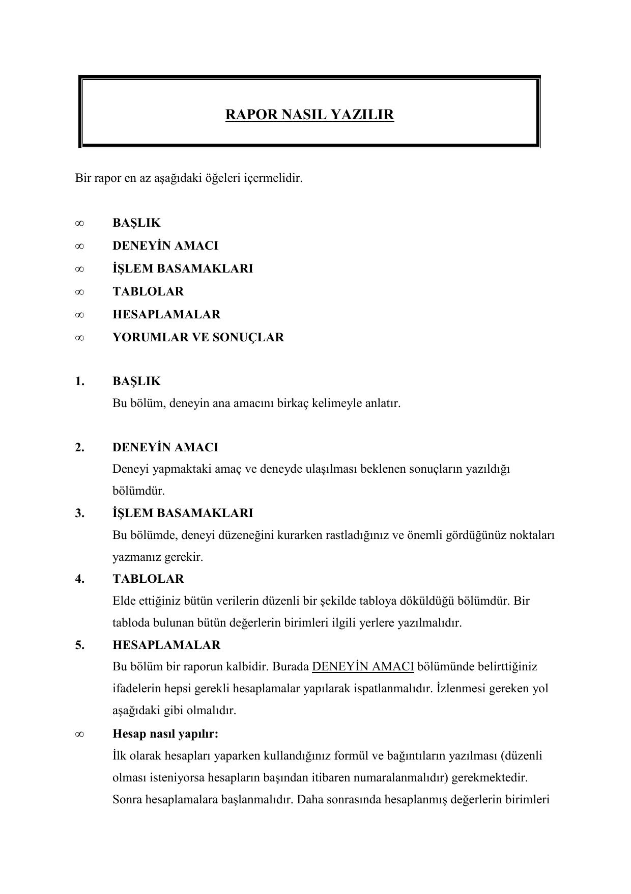 Microsoft Word - RAPOR NASIL YAZILIR.doc