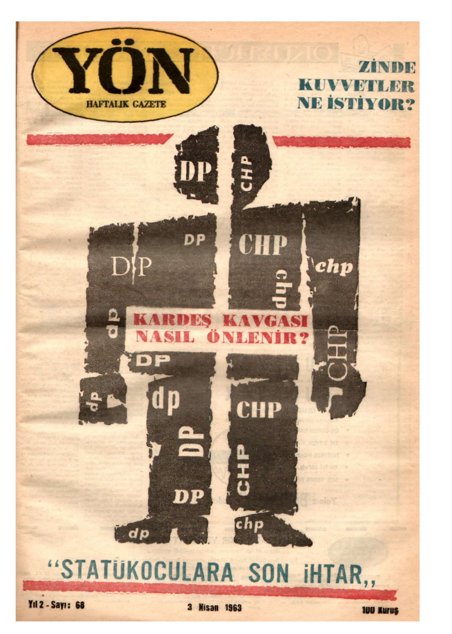 Yön Dergisi - C-2 - Yıl:2 Sayı:68