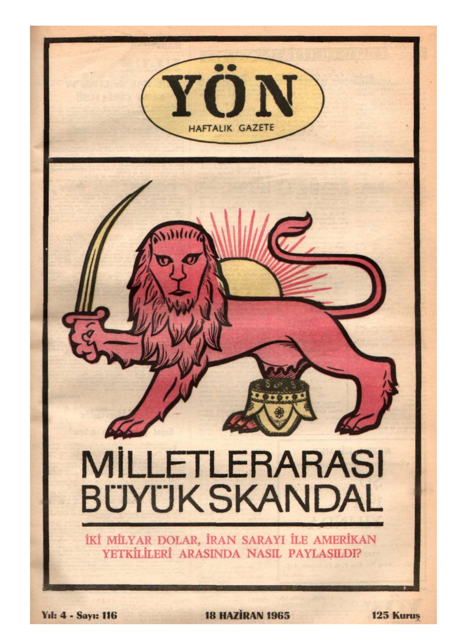 Yön Dergisi - C-4 - Yıl:4 Sayı:116