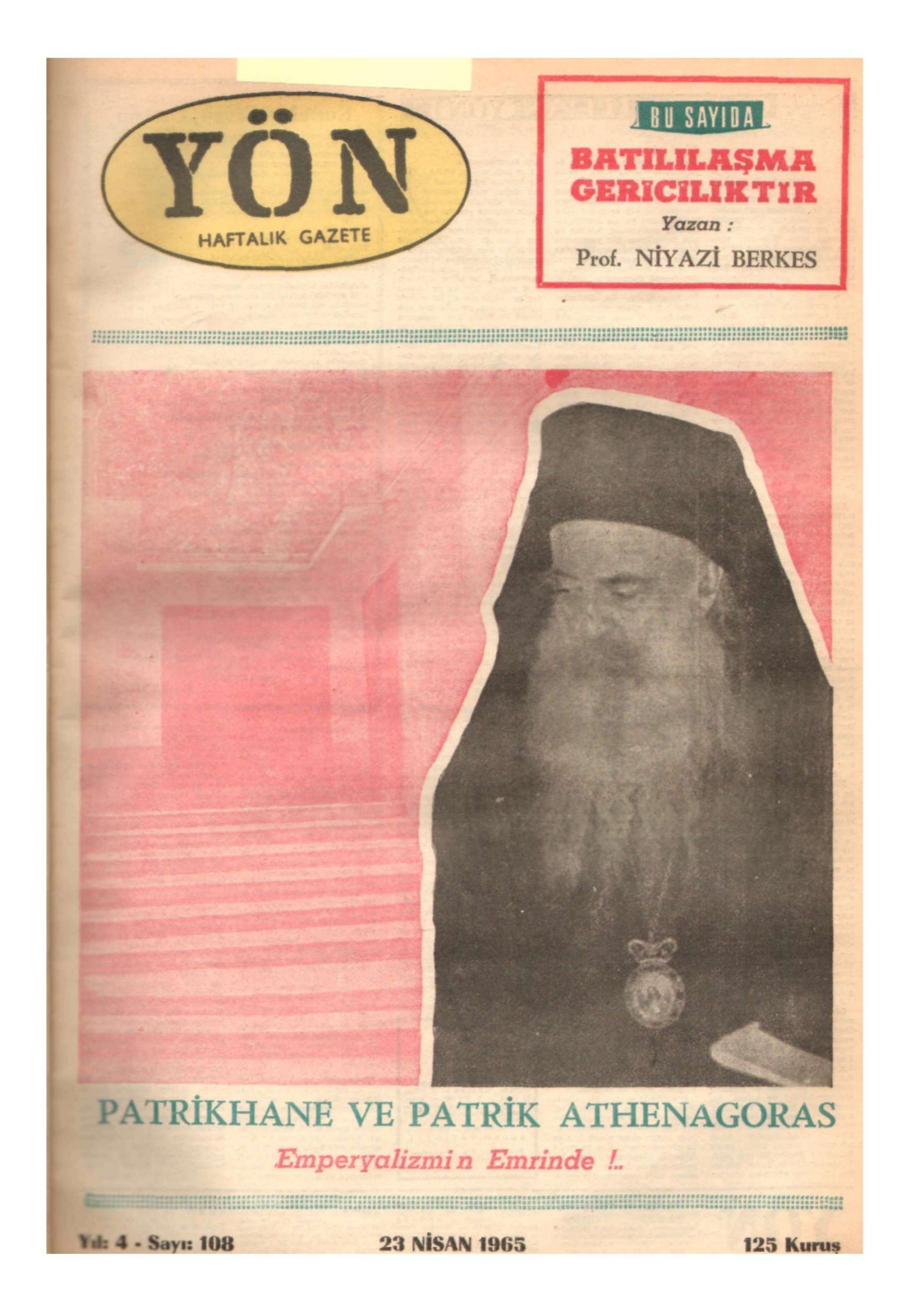 Yön Dergisi - C-4 - Yıl:4 Sayı:108