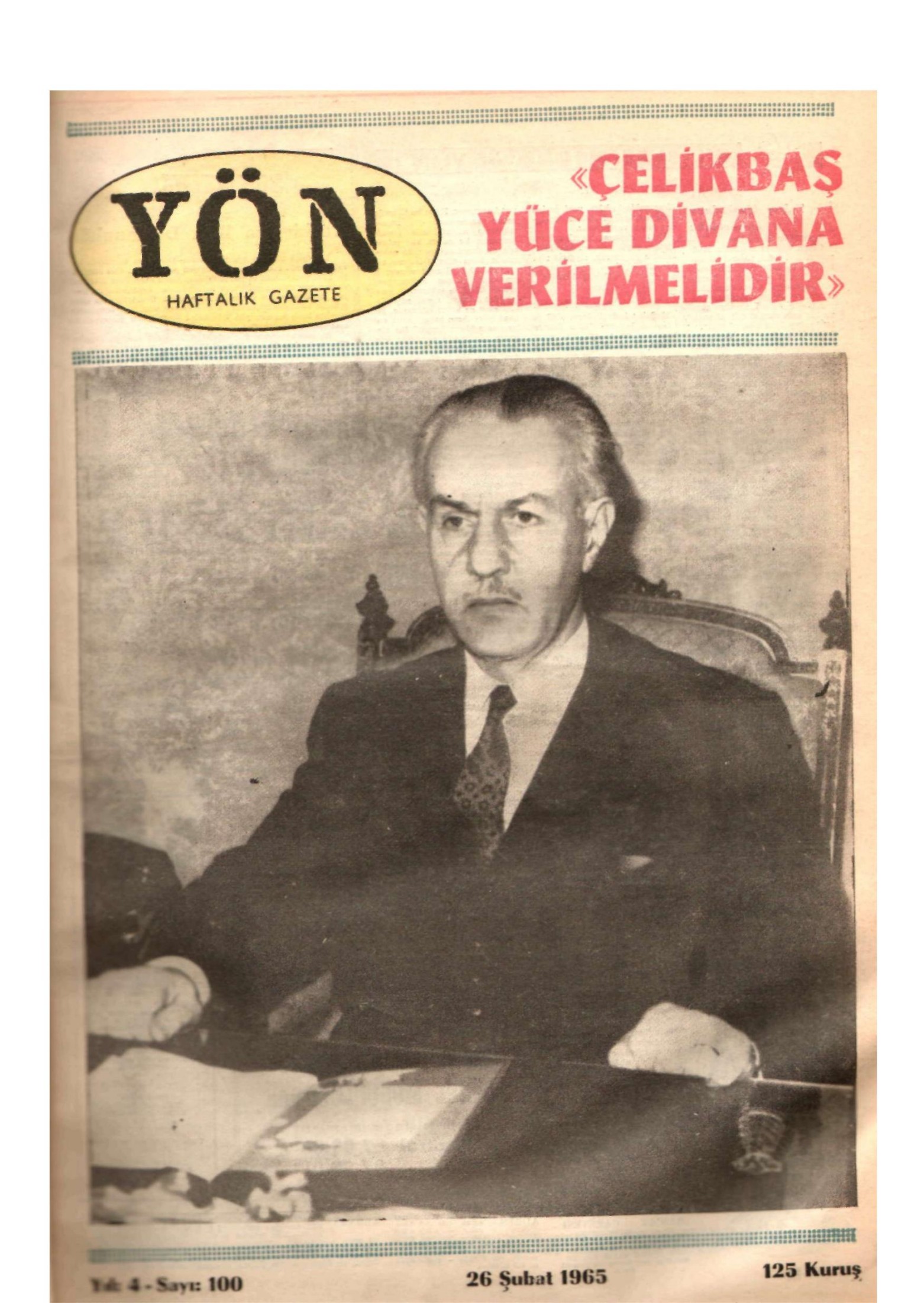 Yön Dergisi - C-4 - Yıl:4 Sayı:100