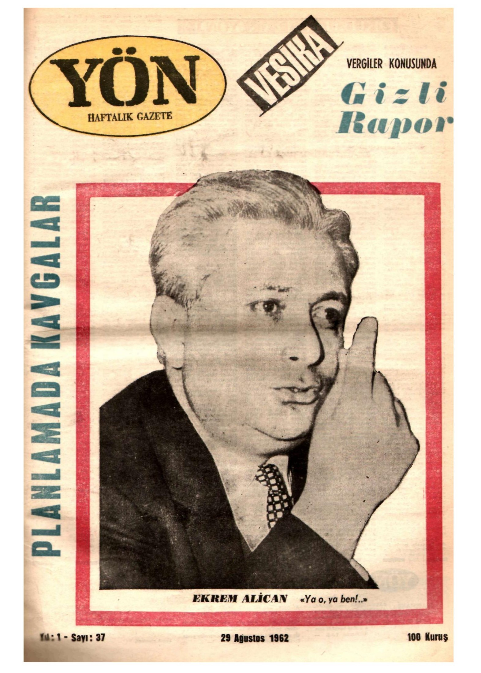 Yön Dergisi - C-1 - Yıl:1 Sayı:37