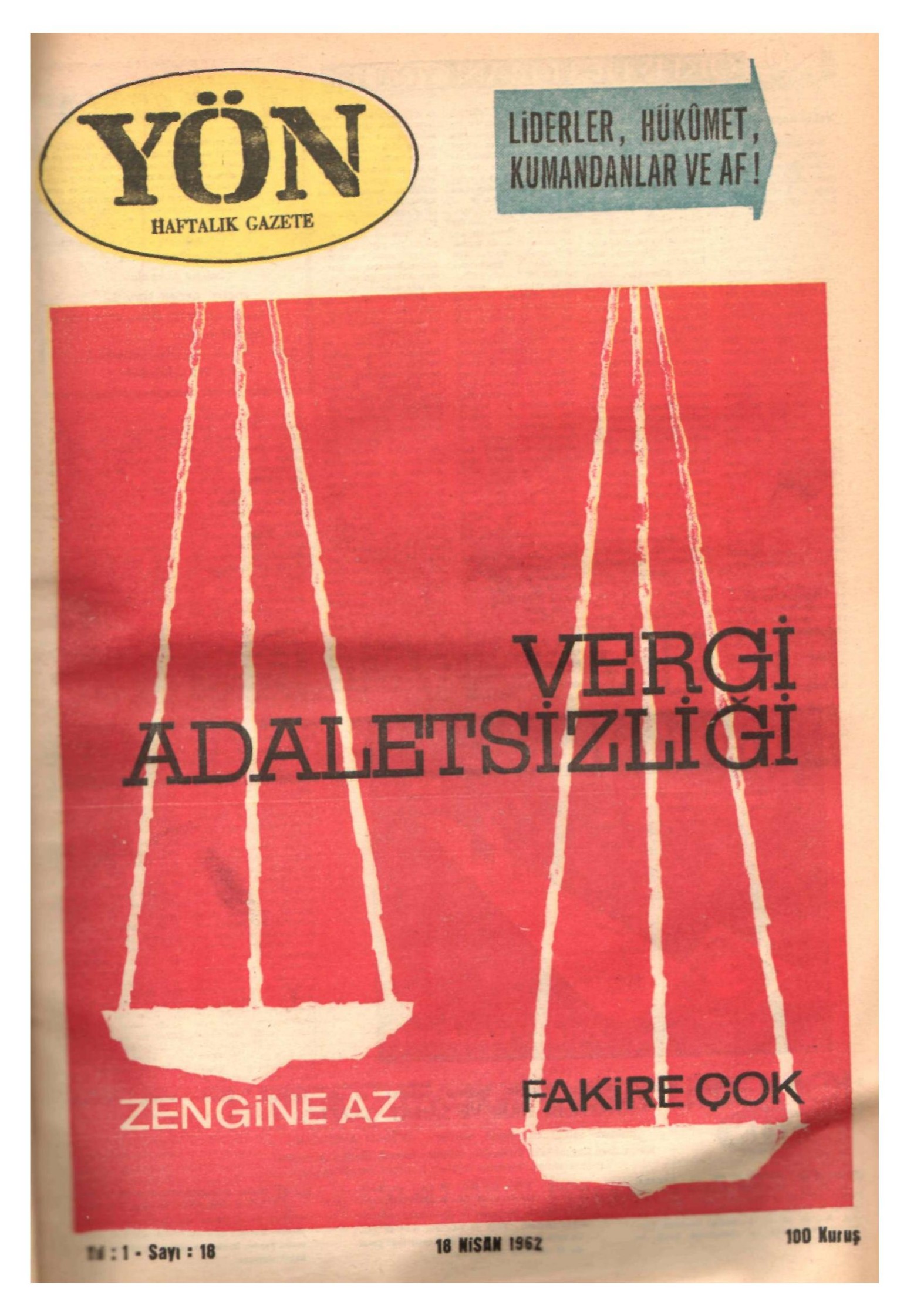 Yön Dergisi - C-1 - Yıl:1 Sayı:18