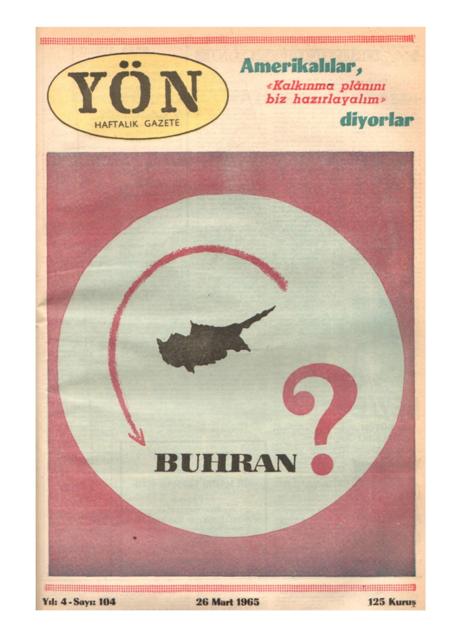 Yön Dergisi - C-4 - Yıl:4 Sayı:104