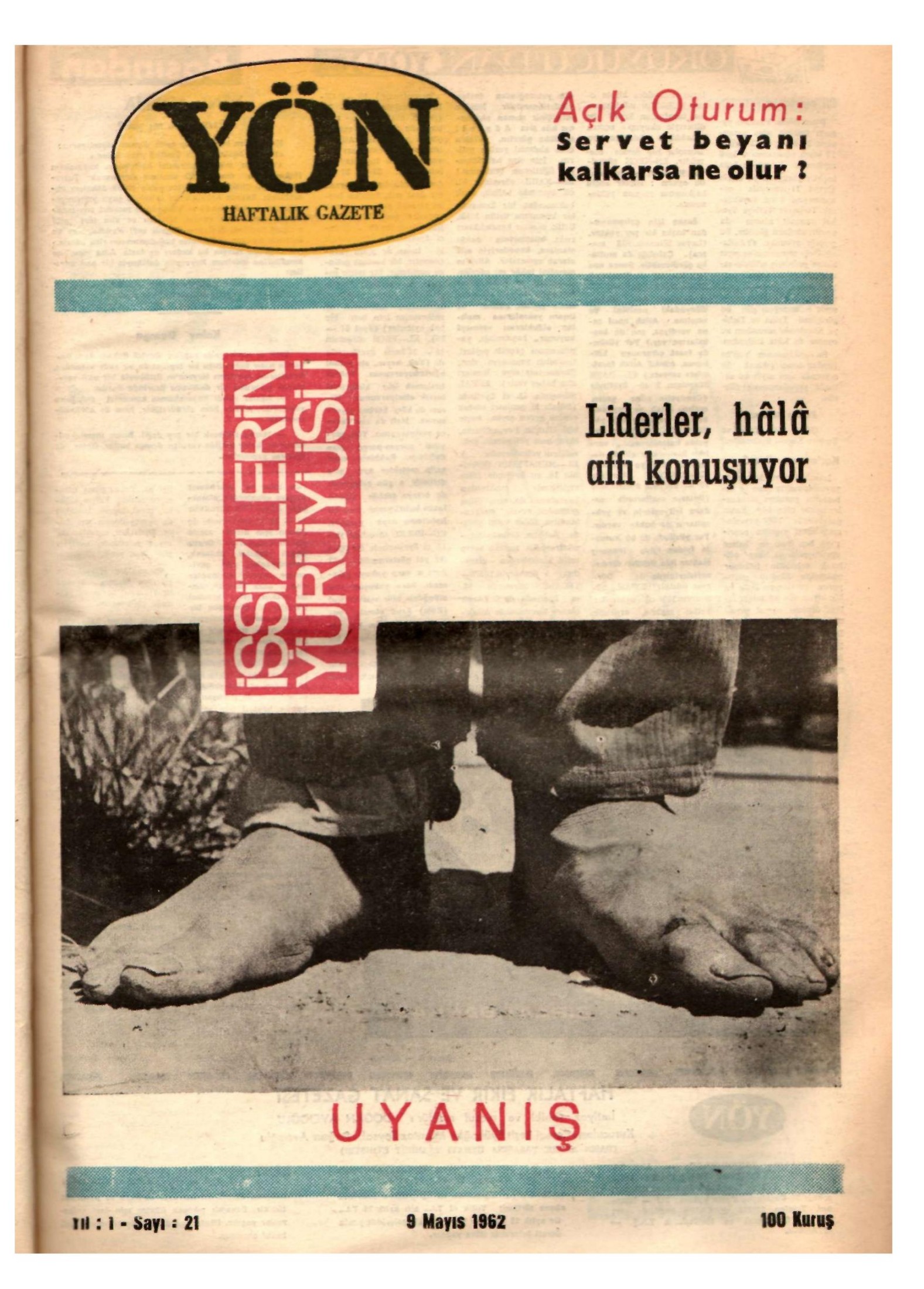 Yön Dergisi - C-1 - Yıl:1 Sayı:21