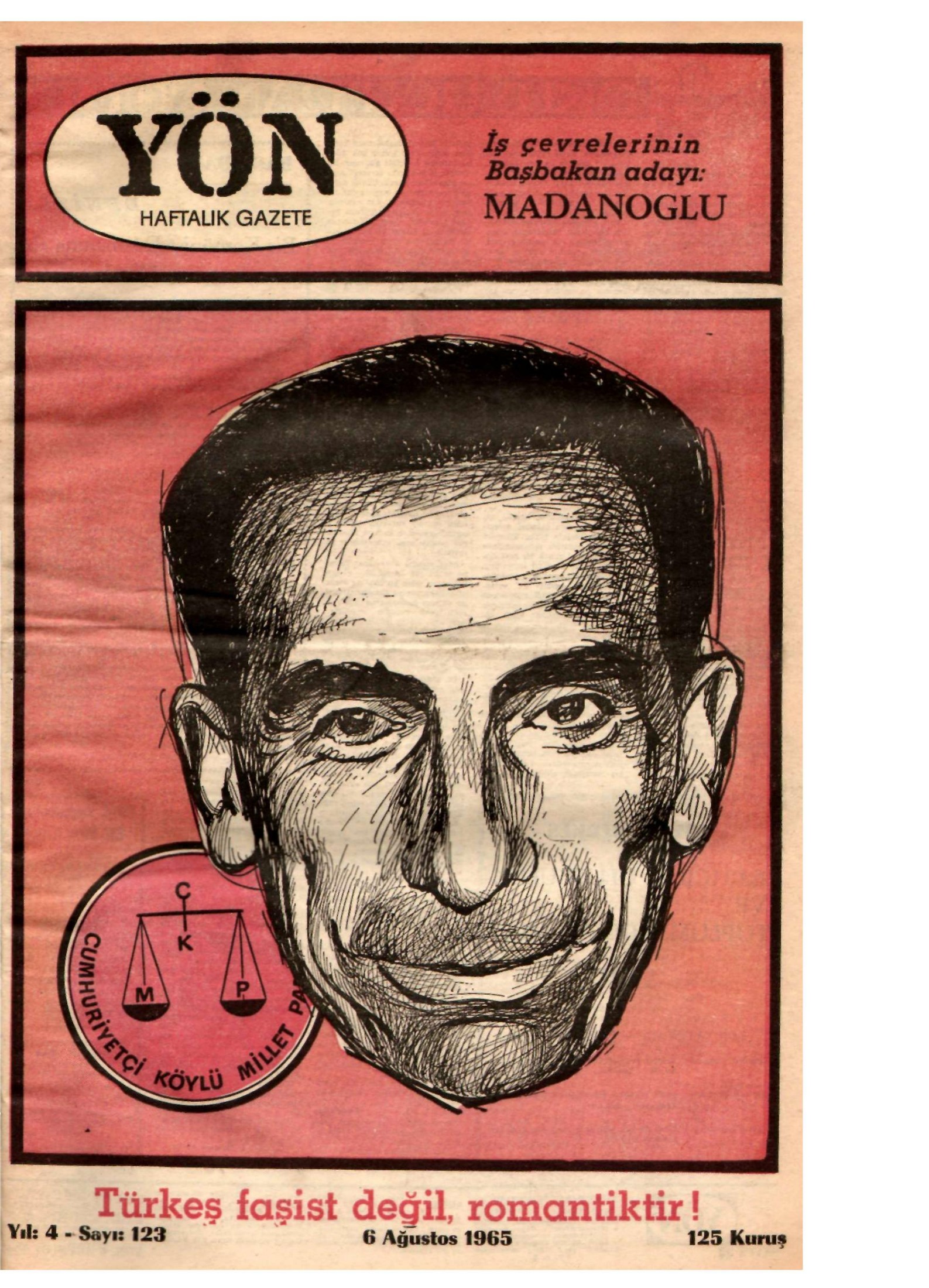 Yön Dergisi - C-4 - Yıl:4 Sayı:123