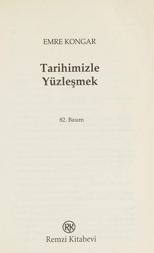 Tarihimizle yüzleşmek