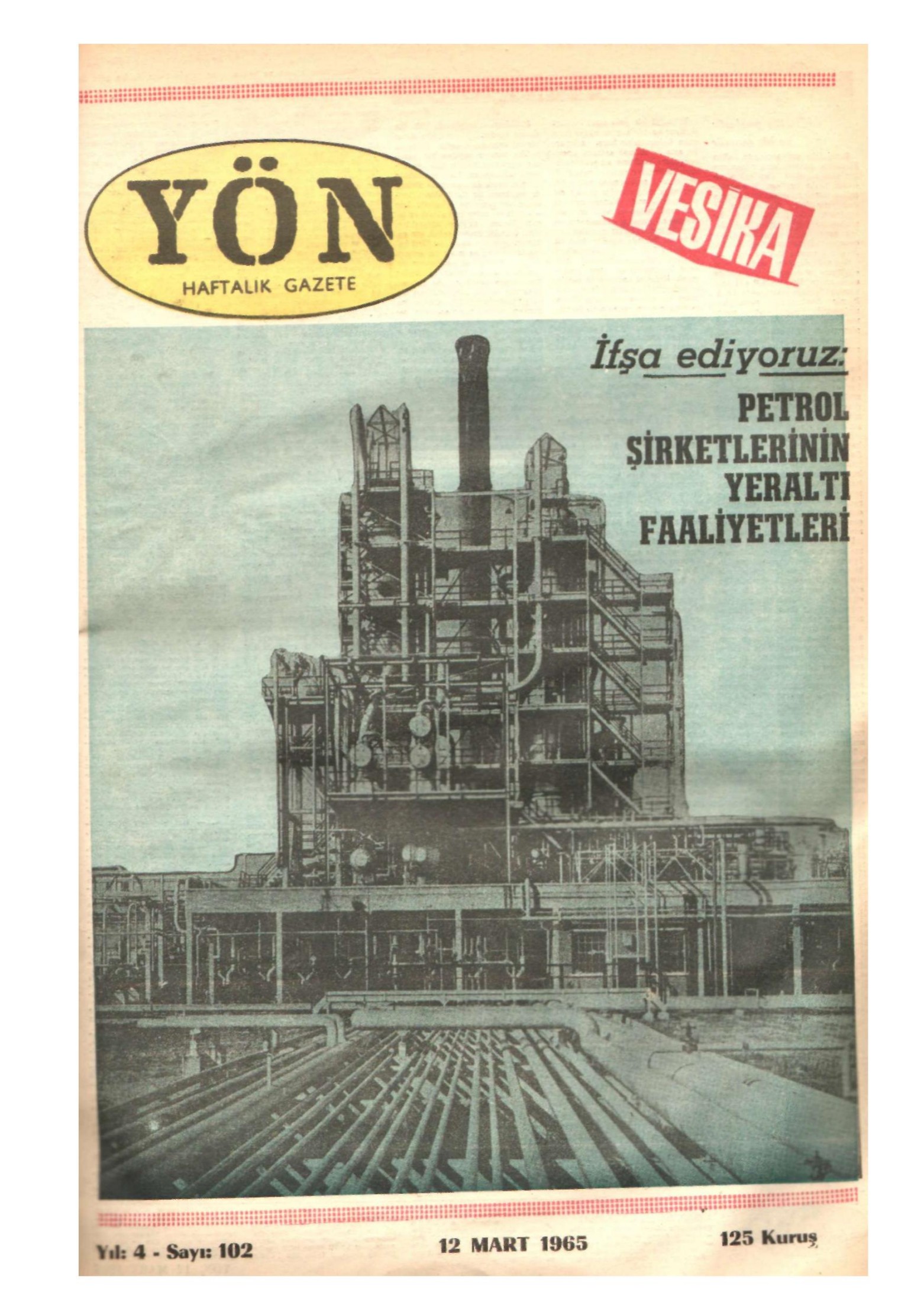 Yön Dergisi - C-4 - Yıl:4 Sayı:102