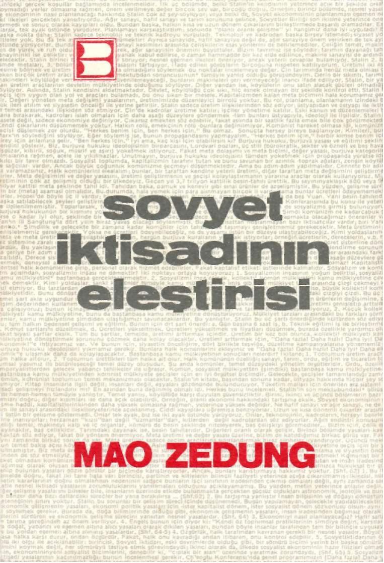 Sovyet İktisadının Eleştirisi