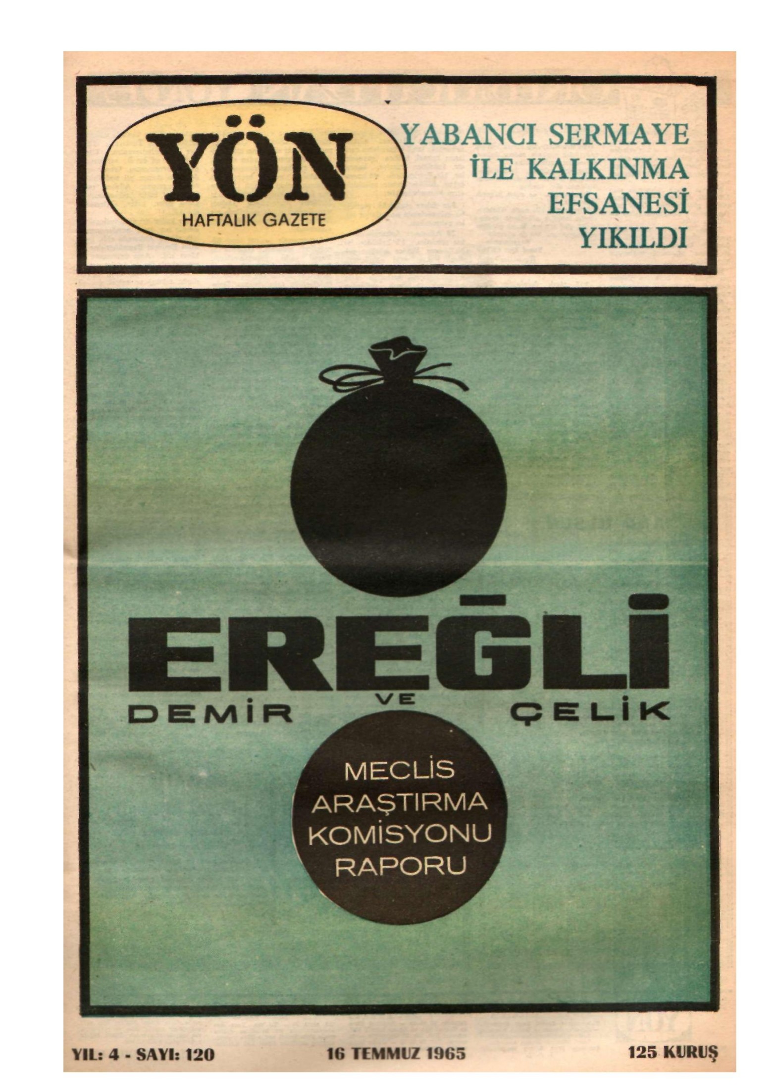 Yön Dergisi - C-4 - Yıl:4 Sayı:120