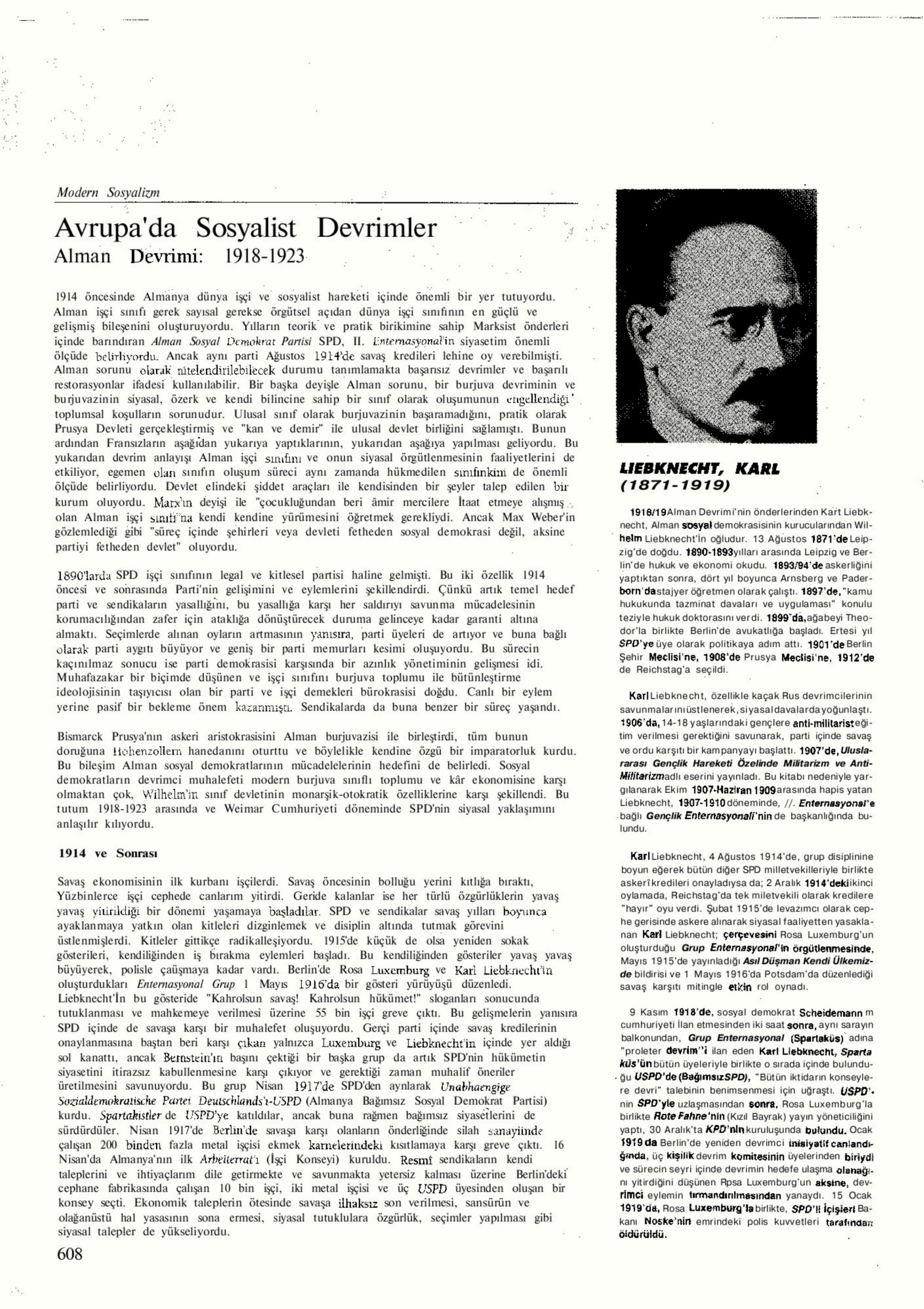 Modern Sosyalizm dergisi 20