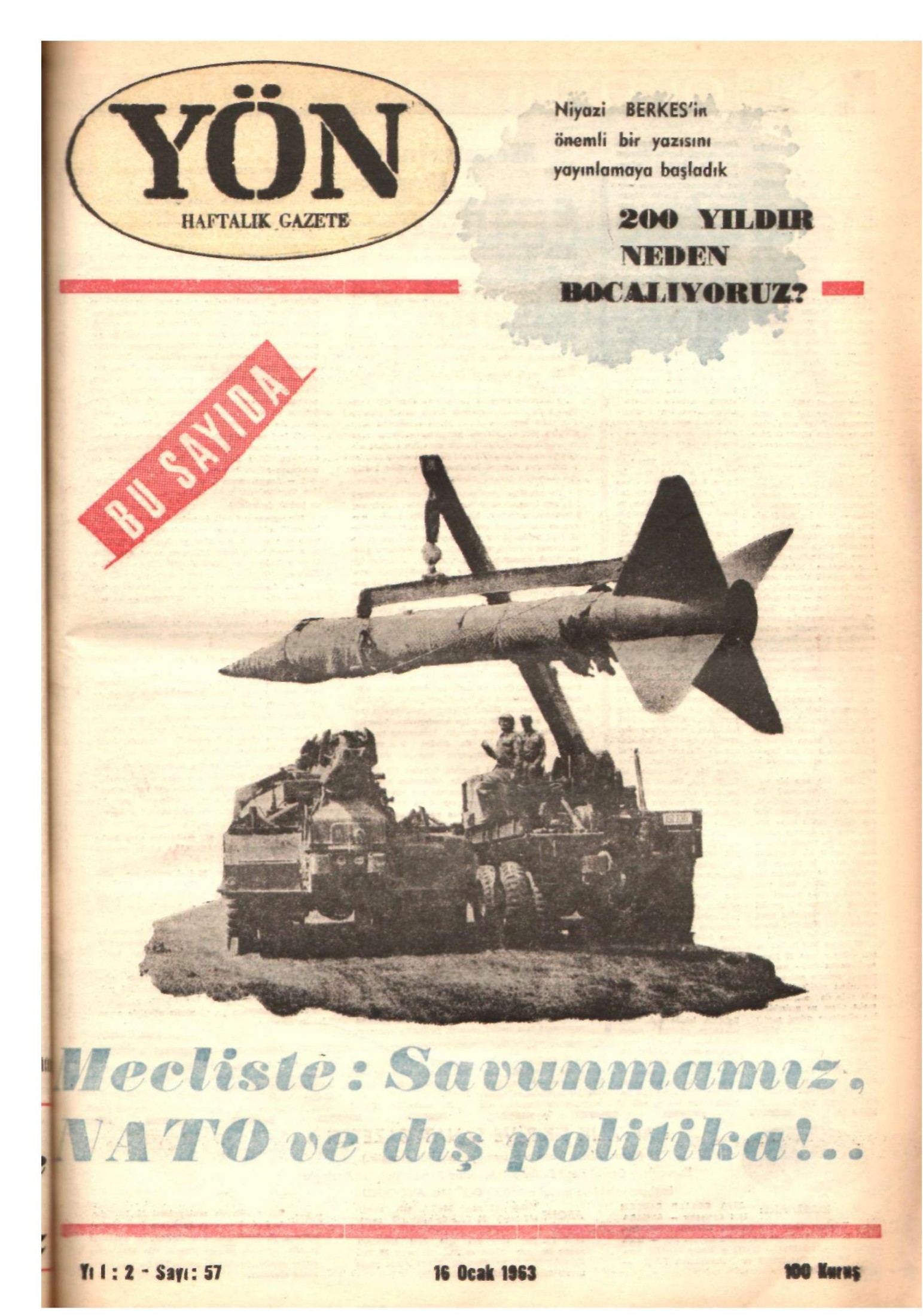 Yön Dergisi - C-2 - Yıl:2 Sayı:57