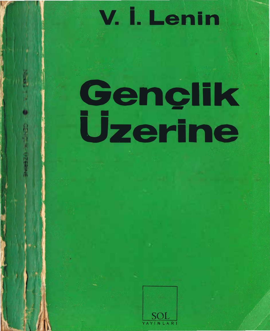 Lenin Gençlik Üzerine Sol Yayınları 1. Baskı