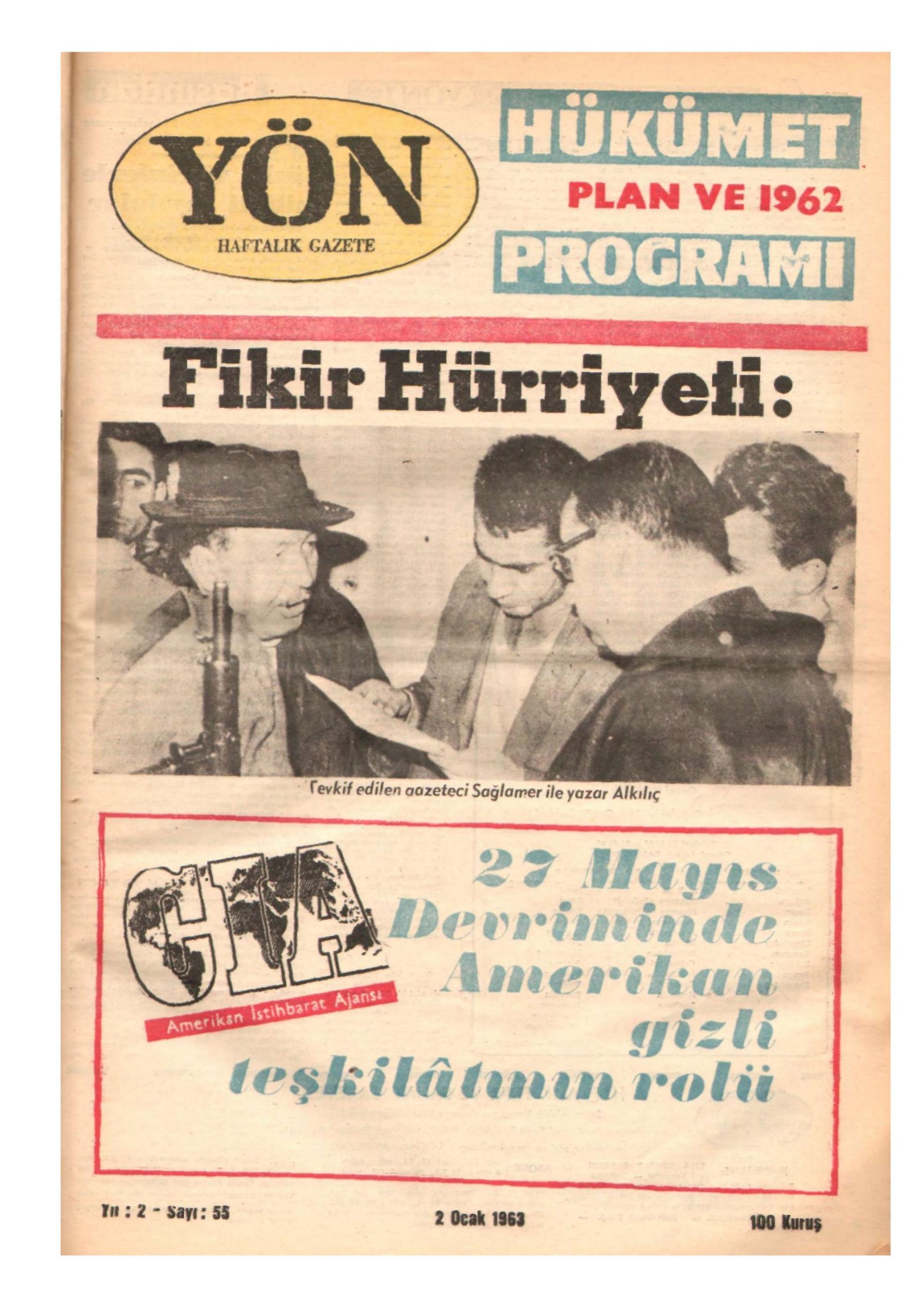 Yön Dergisi - C-2 - Yıl:2 Sayı:55