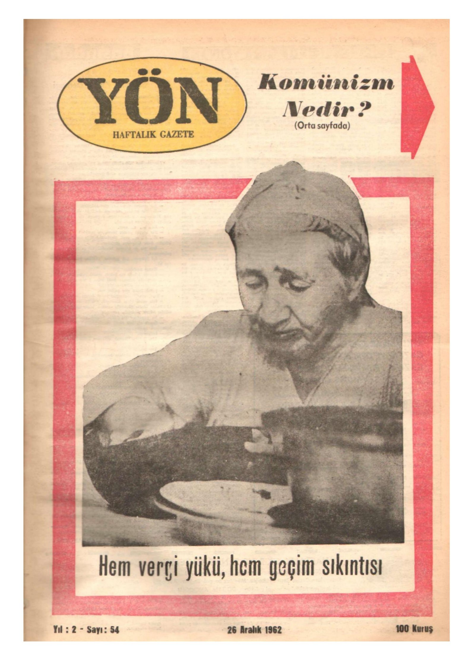 Yön Dergisi - C-2 - Yıl:2 Sayı:54