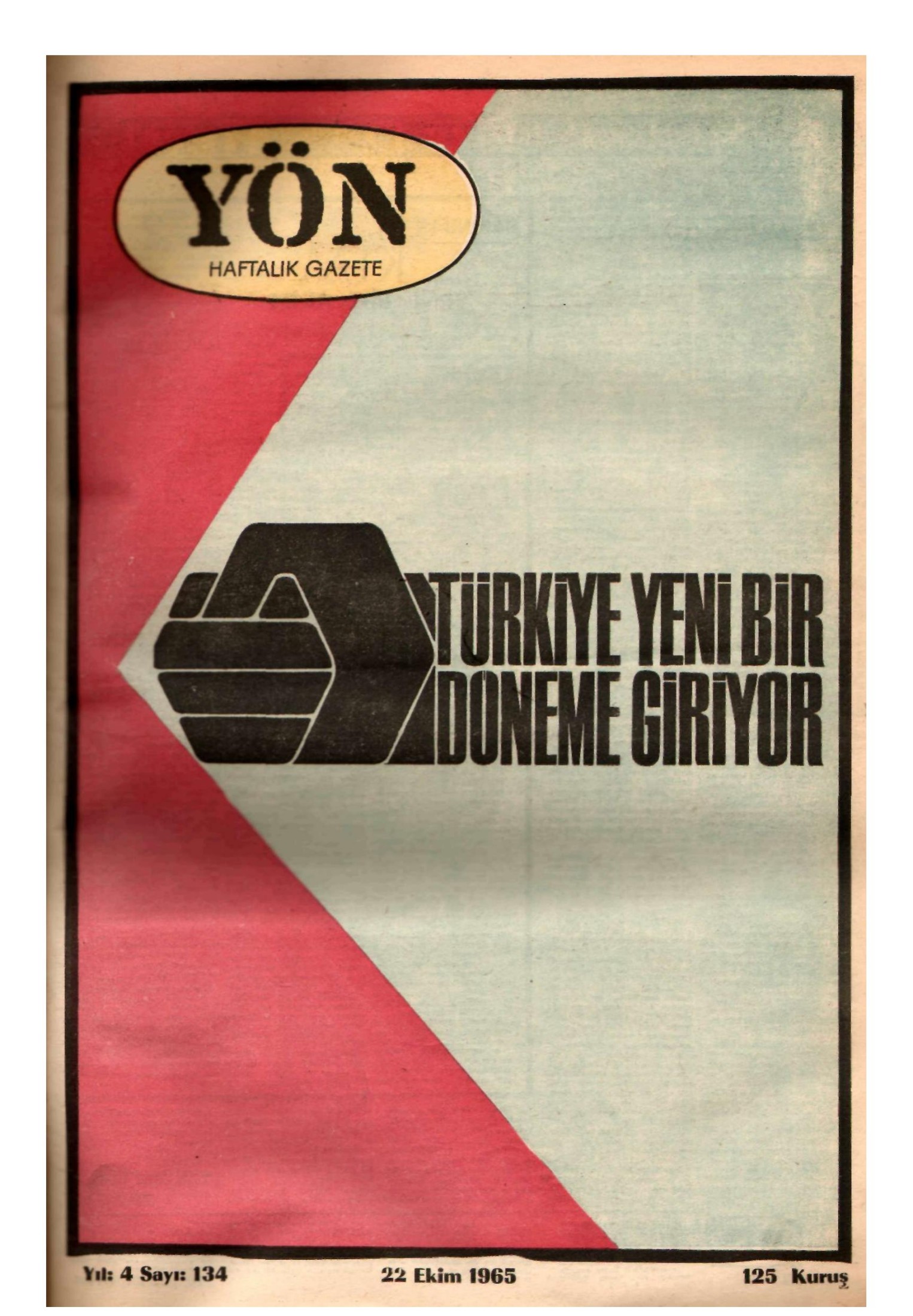 Yön Dergisi - C-4 - Yıl:4 Sayı:134