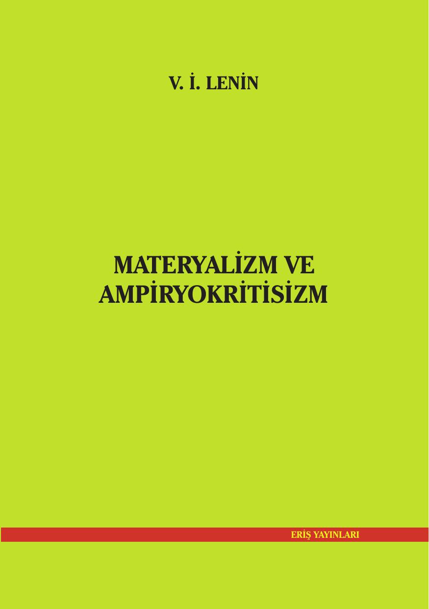 Materyalizm ve Ampiryokritisizm