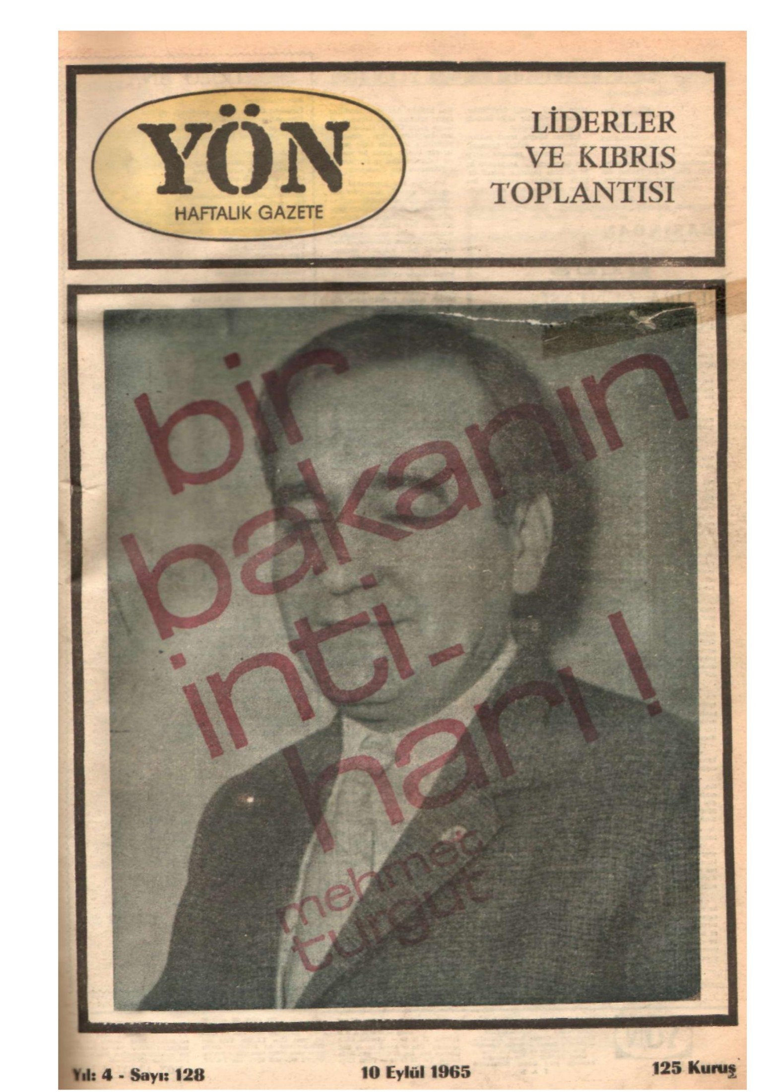 Yön Dergisi - C-4 - Yıl:4 Sayı:128