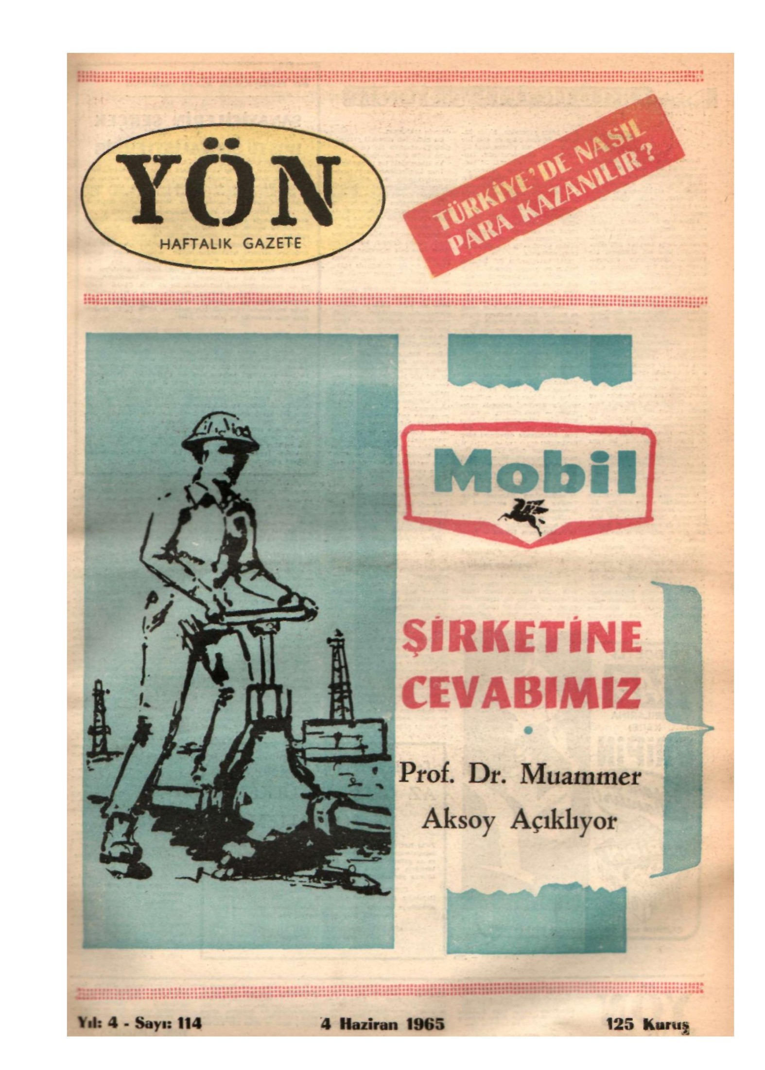 Yön Dergisi - C-4 - Yıl:4 Sayı:114