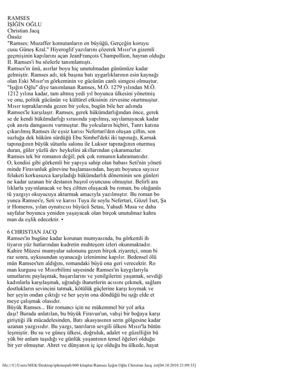 Ramses Işığın Oğlu