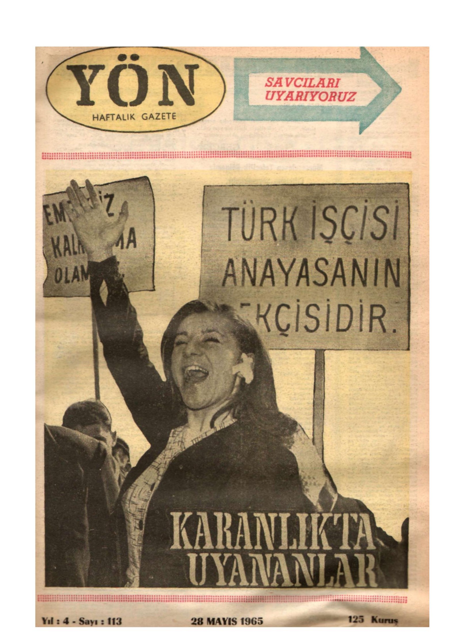 Yön Dergisi - C-4 - Yıl:4 Sayı:113