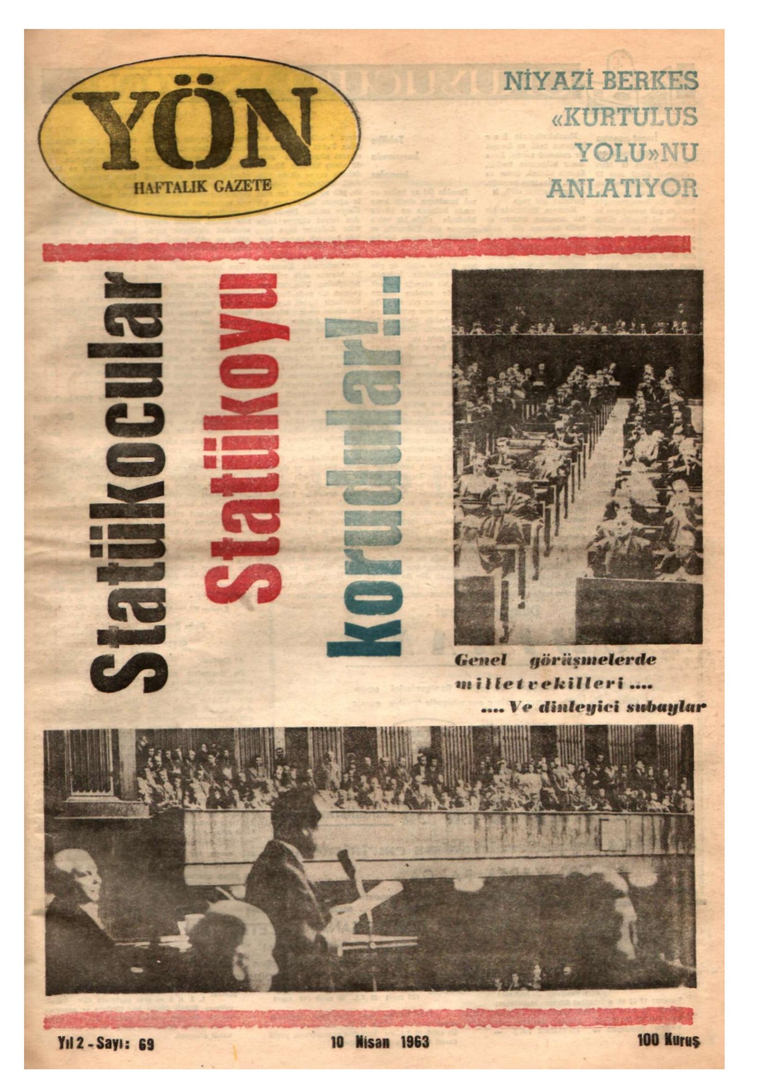 Yön Dergisi - C-2 - Yıl:2 Sayı:69