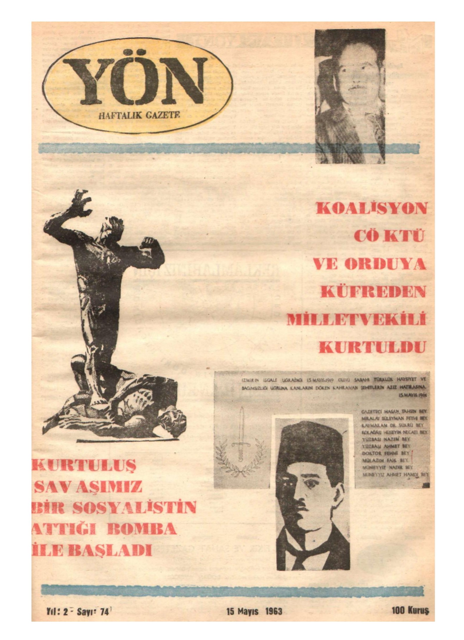 Yön Dergisi - C-2 - Yıl:2 Sayı:74