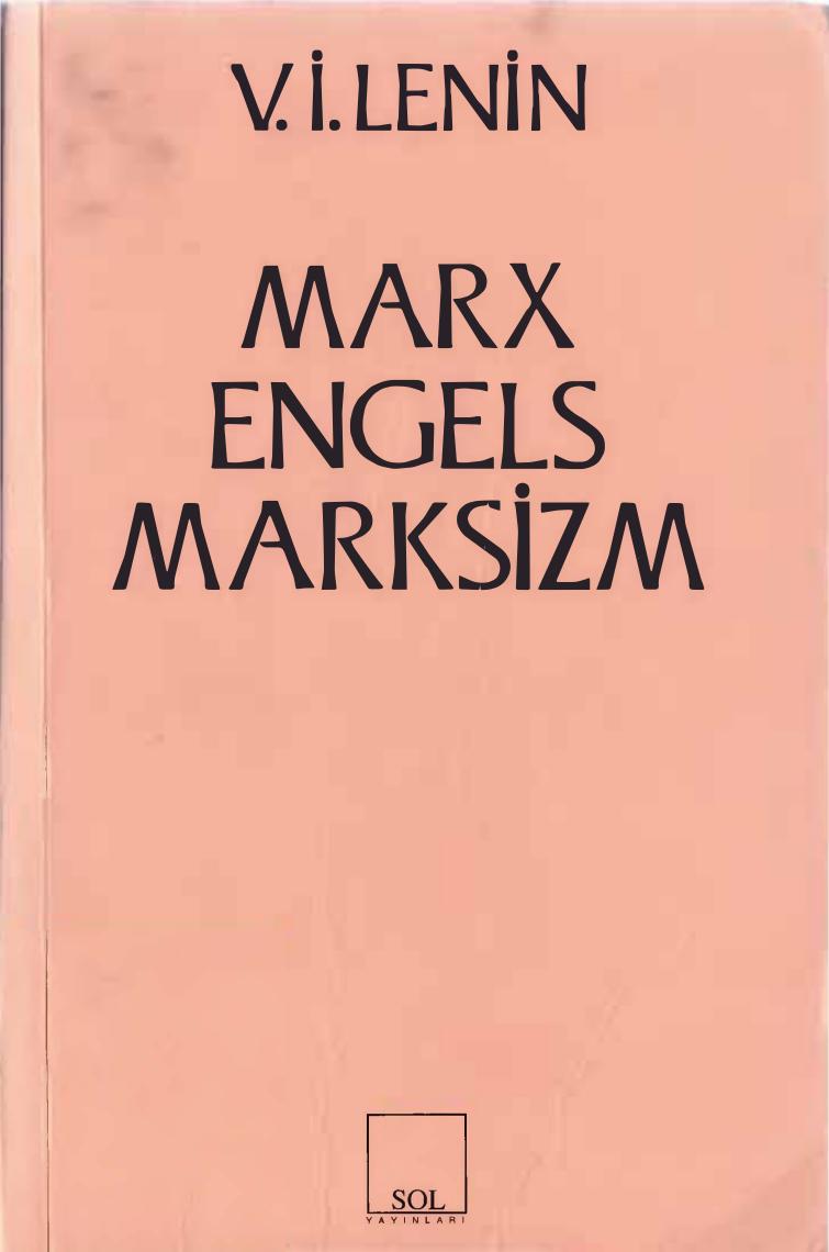 Lenin Marks Engels Marksizm Sol Yayınları