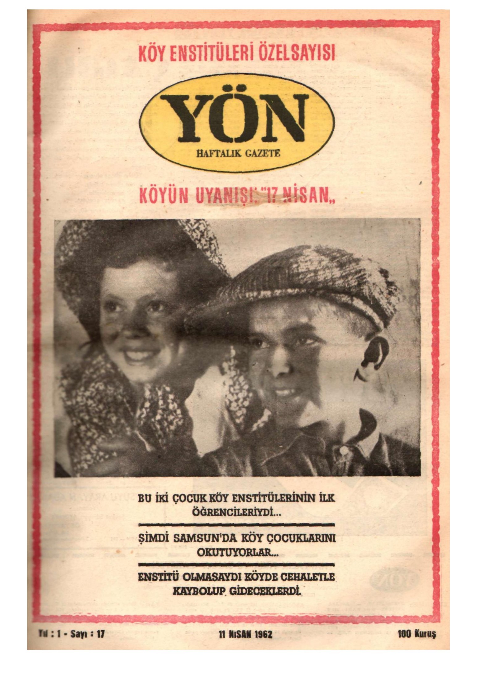 Yön Dergisi - C-1 - Yıl:1 Sayı:17