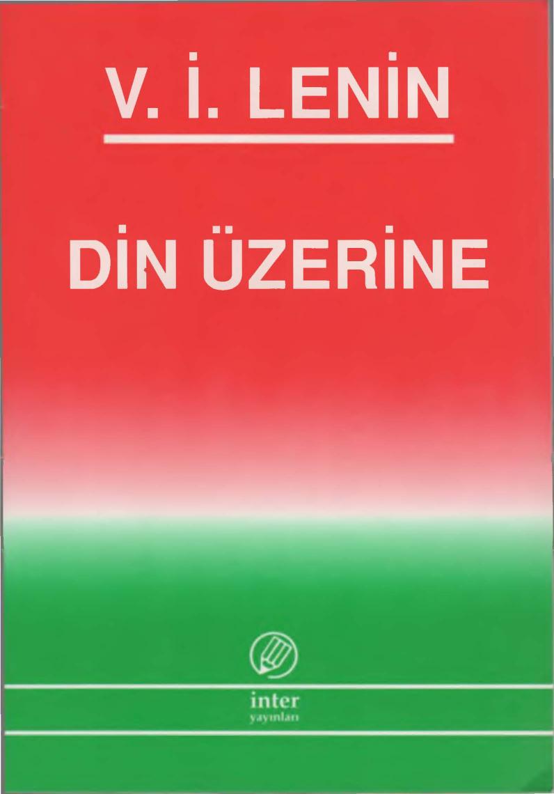 Lenin Din Üzerine İnter Yayınları