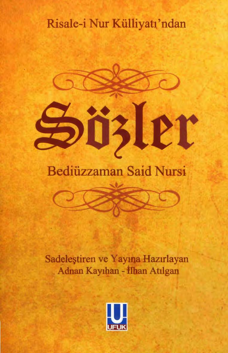 Sözler (Sadeleştirilmiş)