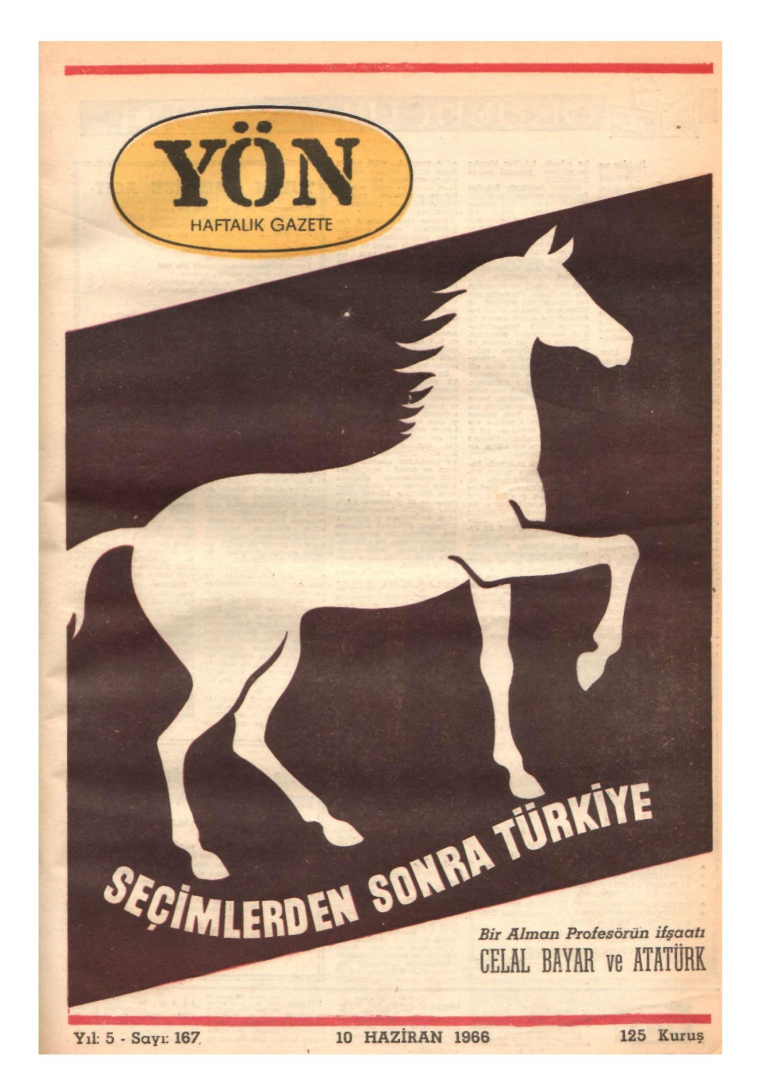 Yön Dergisi - C-5 - Yıl:5 Sayı:167