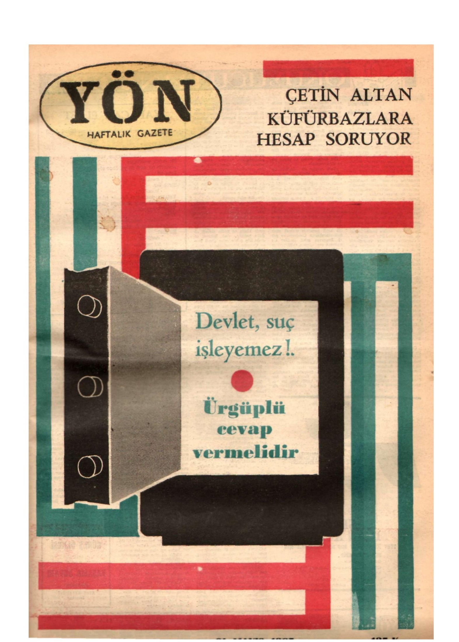 Yön Dergisi - C-4 - Yıl:4 Sayı:112