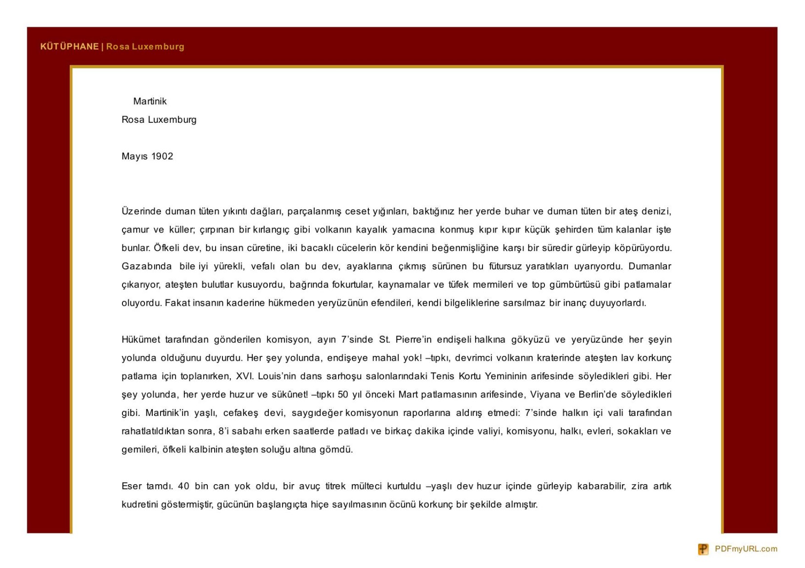 Rosa Luxemburg martinik