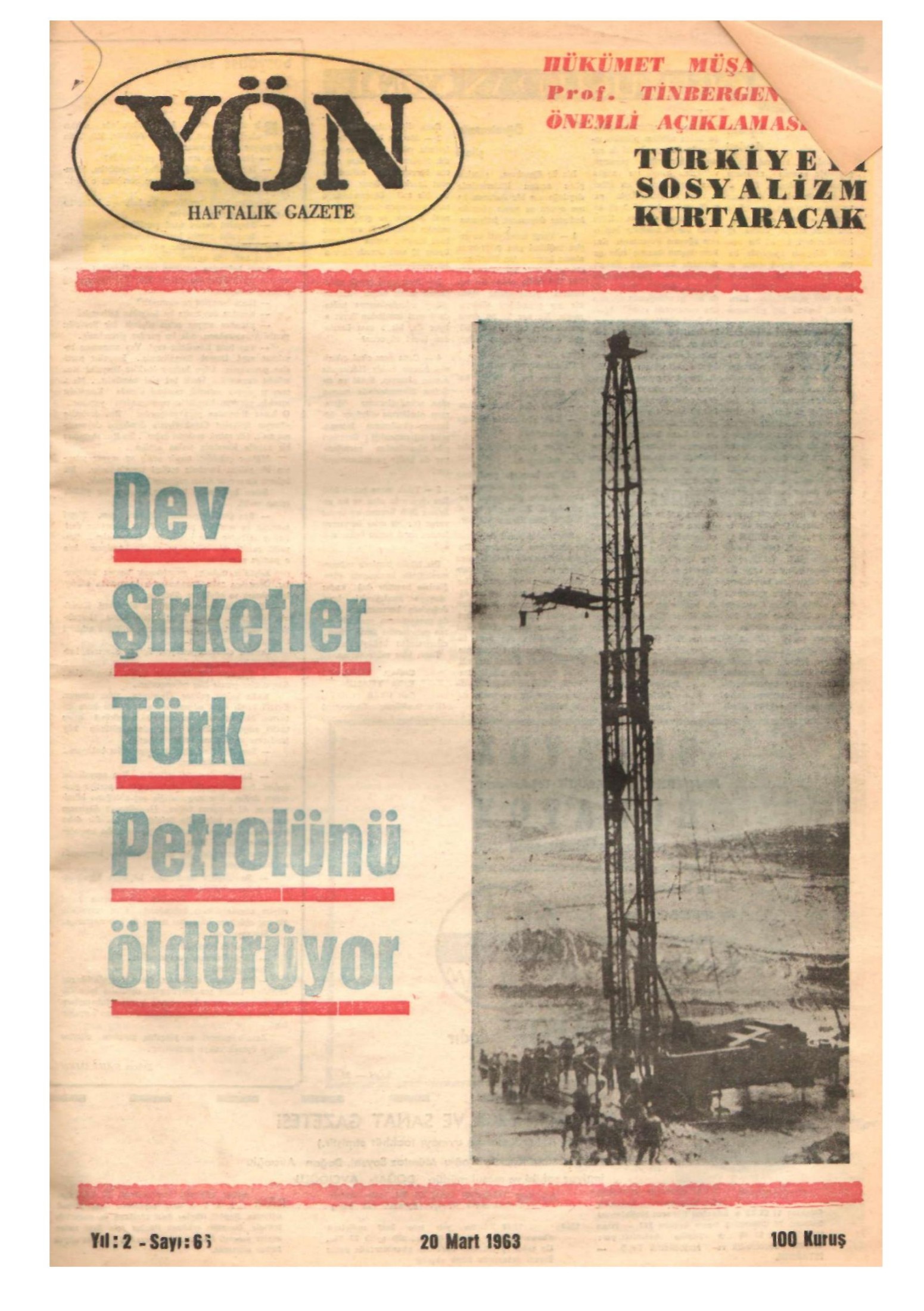 Yön Dergisi - C-2 - Yıl:2 Sayı:66