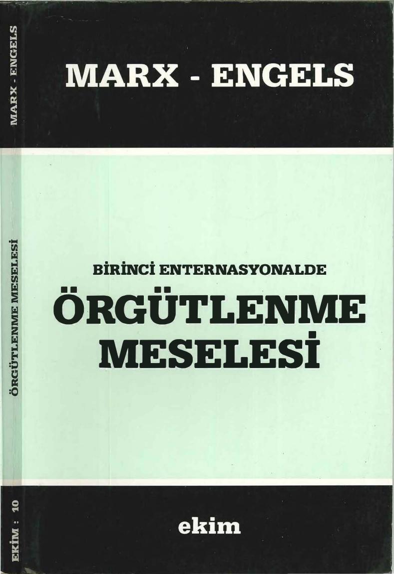 Birinci Enternasyonalde Örgütlenme Meselesi