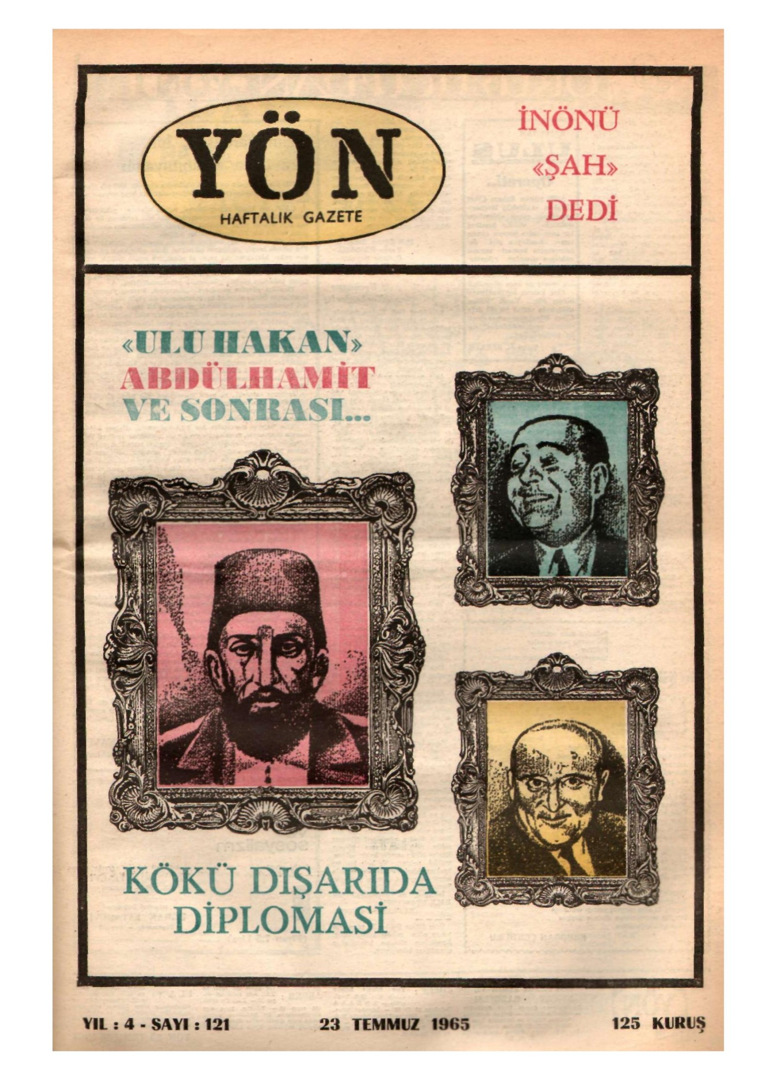 Yön Dergisi - C-4 - Yıl:4 Sayı:121